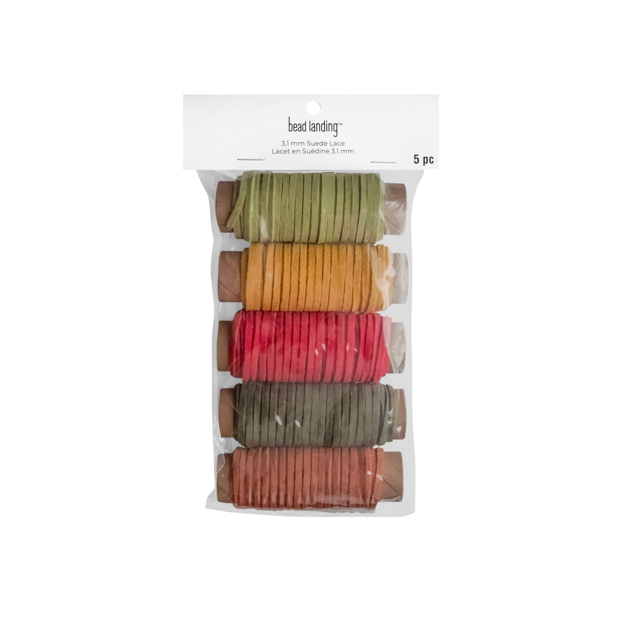 3.1mm x 5yd. Rustic Mix Suede Lace, 5ct. by Bead Landing™